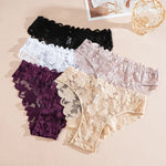 New Sexy Floral Lace Underwear Panties Sets Hollow Out See-Through Romantic Lingerie Underwear Sexy Women Panties S-XL