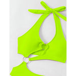 2026 Sexy Halter Asymmetric One Shoulder One Piece Swimsuit Women Swimwear Female Bather Bathing Suit Swim Lady Monokini V2660