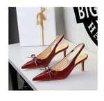 2026 Latest Light Luxury Style Women's Casual High Heel Sandals Summer Exquisite Pointed Shallow Mouth Fine Heel Modern Sandals