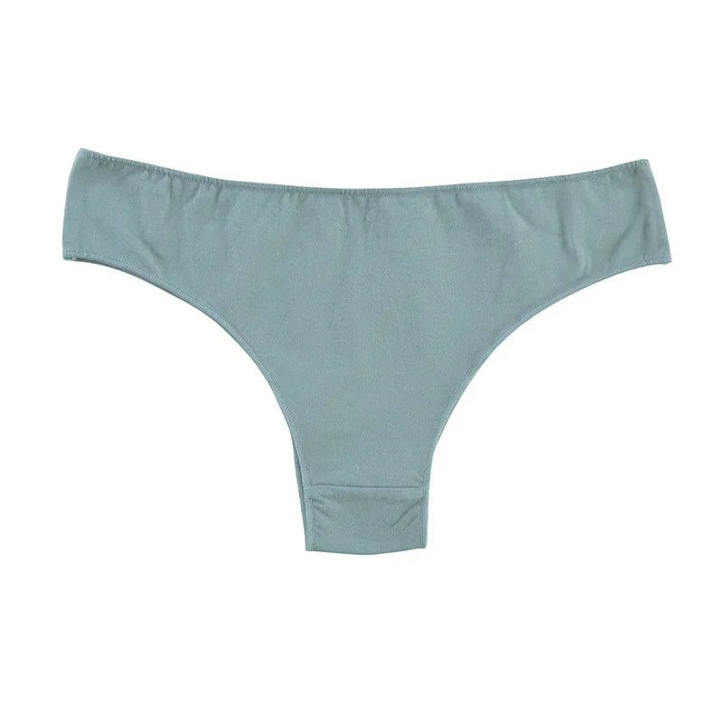 1Pc Women Cotton Brazilian Panties Seamless Underwear Low Waist Briefs Female Underpants Breathable Bikini Sexy Lingerie M-XL