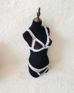 Bikini Crochet 2026 Handmade Knit Patchwork Reversible 2 Piece Swimsuit Women Halter Top Brazilian Bathing Suit Thong Swimwear