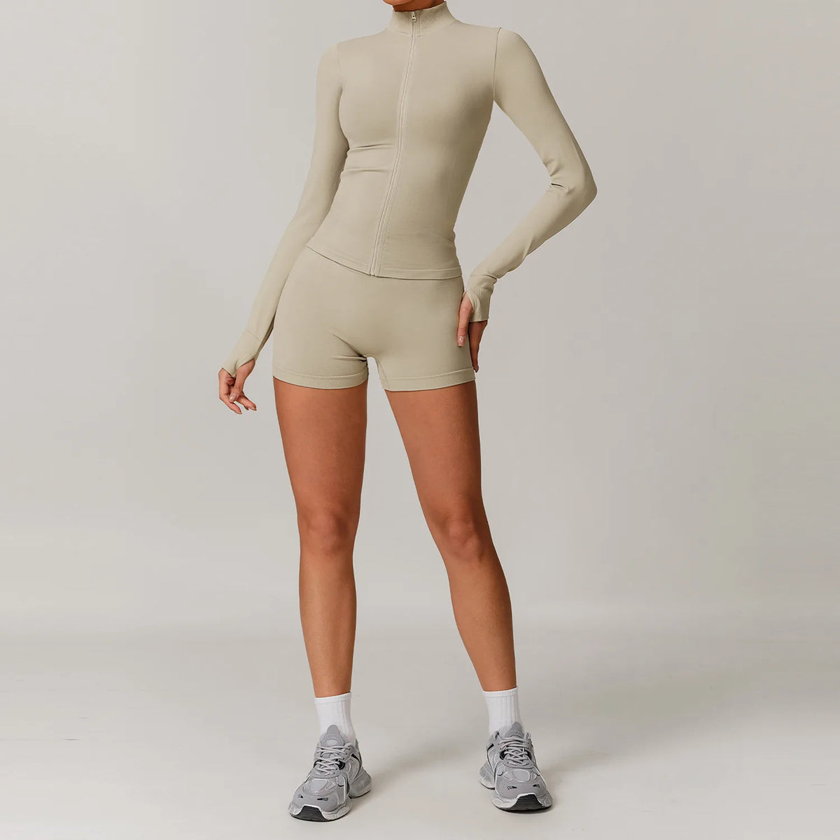 2/3PCS Yoga Set Women Workout Set Seamless Sportswear Gym Clothing Fitness Long Sleeve Crop Top High Waist Leggings Sports Suits