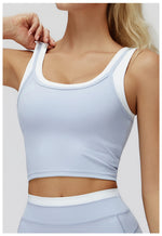 Color Blocked Fitness Bra Workout Tops Gym Underwear Fitness Sports Bras Athletic Sport Bra Women Backless Gym Yoga Crop Top