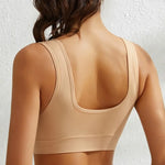 Women Seamless Underwear Sports Tank Female Plus Size Bras Non-wire No-pads Crop Top Sexy Lingerie Solid Color Camisole S-5XL