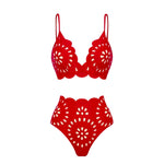 Sexy One Piece Swimsuit With Cover Up Women Bikini 2025 Swimwear Female Swimming Suit Long Skirt Red Biquini Bodysuit Beachwear