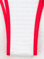 Wrinkled Bow Knotted Bikini Women Swimwear Female Swimsuit Two-pieces Bikini Set Halter Strappy Bather Bathing Suit Swim Lady