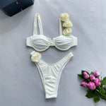 DEKA Brazilian Micro Floral Bikinis Set New Women Thong Swimsuit Sexy Female Push Up Swimwear Bathing Biquini Swimming Suits