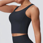 Sports Bra Women's Yoga Bra Fixed Chest Pad Gym Vest Shock-proof Workout Tops Yoga Clothes U-shaped Back Workout Fitness Running