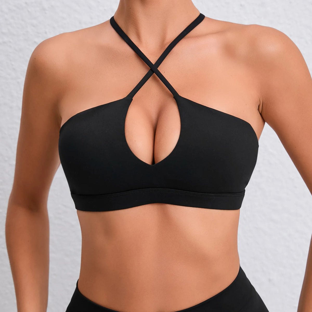 Women's Yoga Bra - Running Cross Back Breathable Naked Feel Sports Fitness Brafor Yoga Running Gym Top