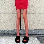 Trendix New Red Stockings Women Bodycon Super Elastic See Through Lace Pantyhose Autumn Sexy Slim Elegant Burgundy Tights Winter