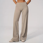 NCLAGEN Womens Wide Leg Pants High Waist GYM Clothes Loose Casual sport Trousers Outdoor Running Fitness Workout Leggings