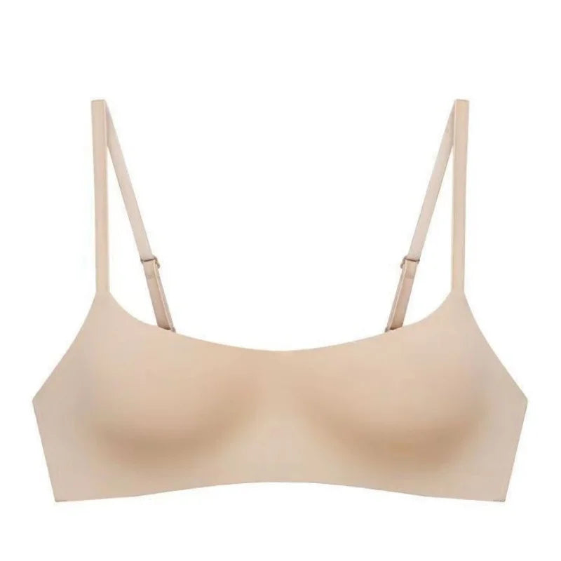 Seamless Bras For Women Small Chest Tube Top 1/2 Cup Non-Wire Bra Women Sexy Lingerie Female Underwear Glossy Intimates