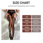 1pcs Women Crotchless Black Stockings Erotic Lace Pantyhose Fishnet Sexy Thigh-High Stockings Tights Suspender Long Stockings