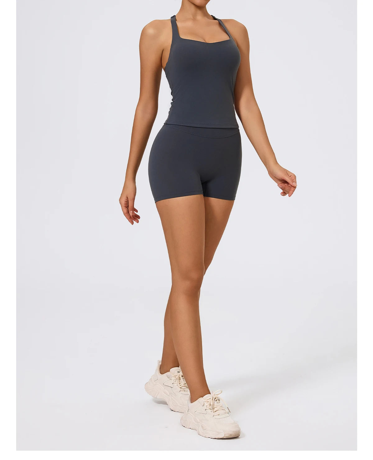 Hearuisavy Summer Woman Sports Vest I-Back Strap Design Gym Sportswear Breathable Quick Dry Fitness Tank Top Running Yoga Top