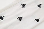 Foridol Geometric Pattern Embroidery Long Pants Women Wide Leg Beige Casual Summer Pants Elastic Waist Drawstring Pants 2025