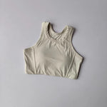 Women's Quick Drying Breathable Yoga Sports Vest I-Shaped Back Sports Bra Fitness Bra Chest Cushion Support