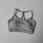 Women's Sexy Fitness Sports Bra Beautiful Back Gathering Naked Feel Comfortable Supportive Exercise Bra in Black/Mint/White