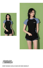 Swimsuit Women's Summer Split Casual Sports Plus Size Swimsuit Conservative Slimming Swimming Pool Swimming Equipment
