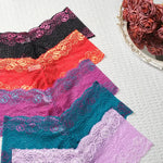 5pcs 1XL-4XL Plus Size Floral Panties Breathable Comfortable Female Underpants Fashion Sexy Lace Lingerie Elegant Lady Briefs