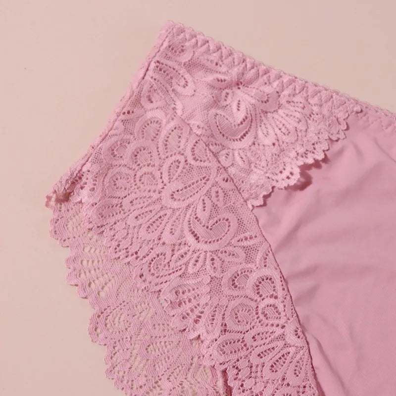 Beauwear Women Luxury Sexy Lace Panties Floral Transparent Nylon Breathable Briefs Underwear Female Bragas Pretty Lingerie