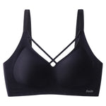 Traceless Half-Fixed Cup Women Underwear Thin Jelly Soft Support Anti Drop Adjustable No Steel Ring Super Soft Solid Color Bras