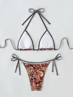2026 Halter String Triangle Two Piece Bikini Women Swimwear Female Swimsuit Bathers Bathing Swimming Suit Beachwear Summer