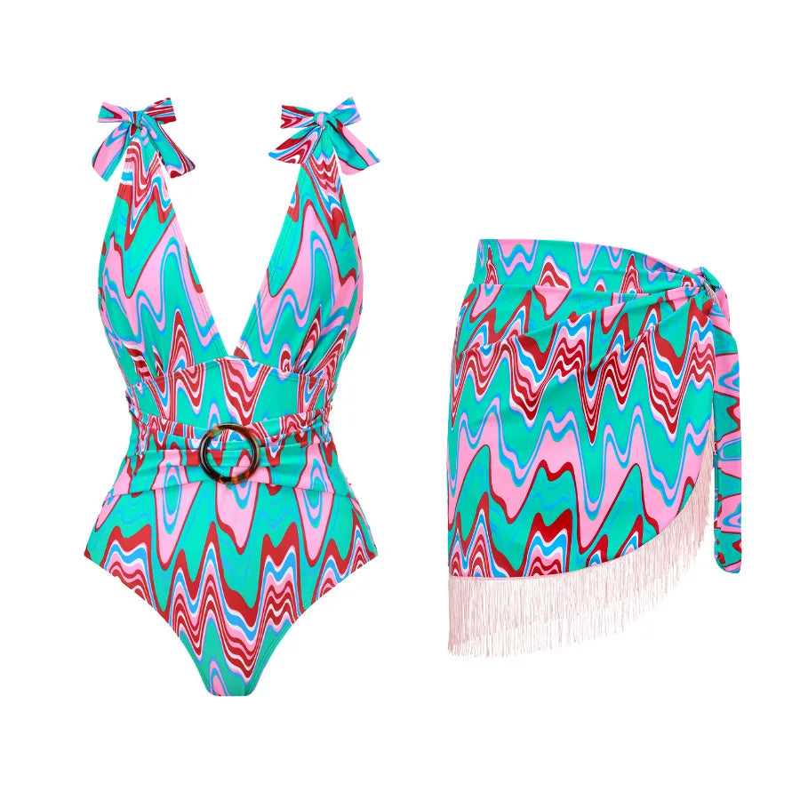 2026 New Arrival Push Up Women Bikini Set Floral Printed Ruffle Bikinis Strappy Bandage Swimwear Brazilian Biquini Bathing Suit