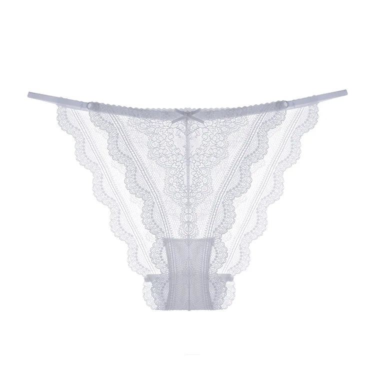 Deep U Backless Bralette Triangular Soft Seamless Underwear for Women Sexy Lace Bra Ladies Low Back Transparent Bras Tank Tops