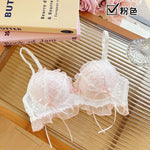 Japanese Style Lolita Princess Wind Lace Lace Lingerie Design for Girls Push-up Bra Women UnderwearPush Up Bra