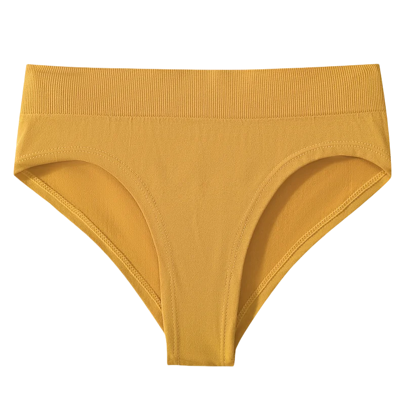 1Pc High Rise Panties Briefs Female Underpants Solid Color Women Seamless Underwear Sexy Lingerie Comfort Sport Intimates S-XXXL