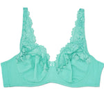 Womens Lager Bosom Lace Bralette Ladies Floral Unpadded Bra Sexy Lingerie See through Underwired Plus Size Brassiere Top