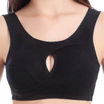 Breathable Cotton Bra No Rims Seamless Women's Underwear With breast pads Gathers Bralette Comfortable Sleeping Brassiere