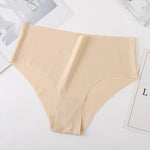 2Pcs/Set Ice Silk High Waist Briefs Panties Women Stretch Underwear Seamless Panties Female Underpants Sexy Lingerie XS-XL