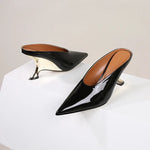 Design Fashion Platform Wedges High Heels Mule Women Slippers Concise Shallow Pointed Toe Party Dress Ladies Shoes 2026