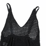 New Sexy S - XL Fringe Tassel Knitted Crochet Tunic Beach Cover Up Cover-ups Beach Dress Beach Wear Beachwear Female Women V3791