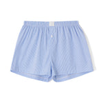 Women’s Plaid Print Shorts Elastic Low Waist Button Front Lounge Shorts Boxers Streetwear
