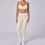 New Yoga Set Women Tracksuit Workout Legging Athletic Suit Gym Push Up Legging Fitness Bra Sports Wear Active Wear