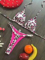 Swimwear Women CuteCherry Print Brazilian Thong Bikini Set Sexy Thong Swimsuit Two Pieces Bathing Suit Women 2023 Beach Wear