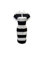 Summer women's fashionable lapel contrasting color slim fit slit dress