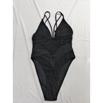 S - XXL 5 Colors V Neck Mesh Sheer Women Swimwear One Piece Swimsuit Female High Leg Cut Monokini Bather Bathing Suit Swim V6168