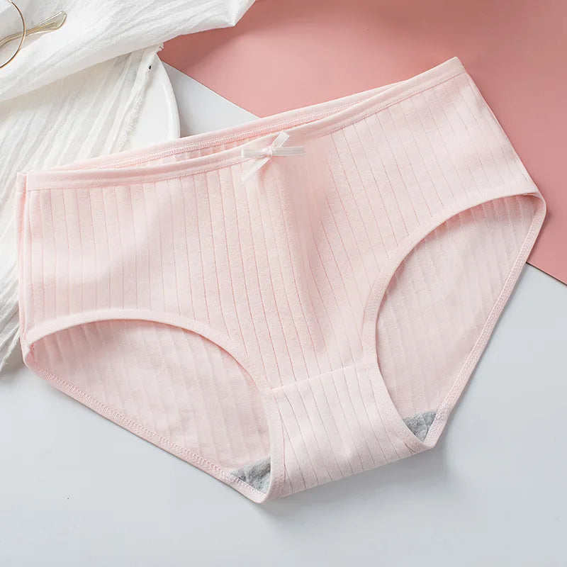 1Pc Cotton Panties Women Sexy Briefs Women's Underpants Low Waist Comfy Breathable Lingerie Seamless Underwear Intimates