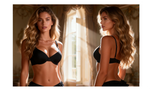 White Swim Fabric Underwire Bra for Women Plus Size Lightly Padded Adjustable Straps 4 Hook Closure Everyday Bra