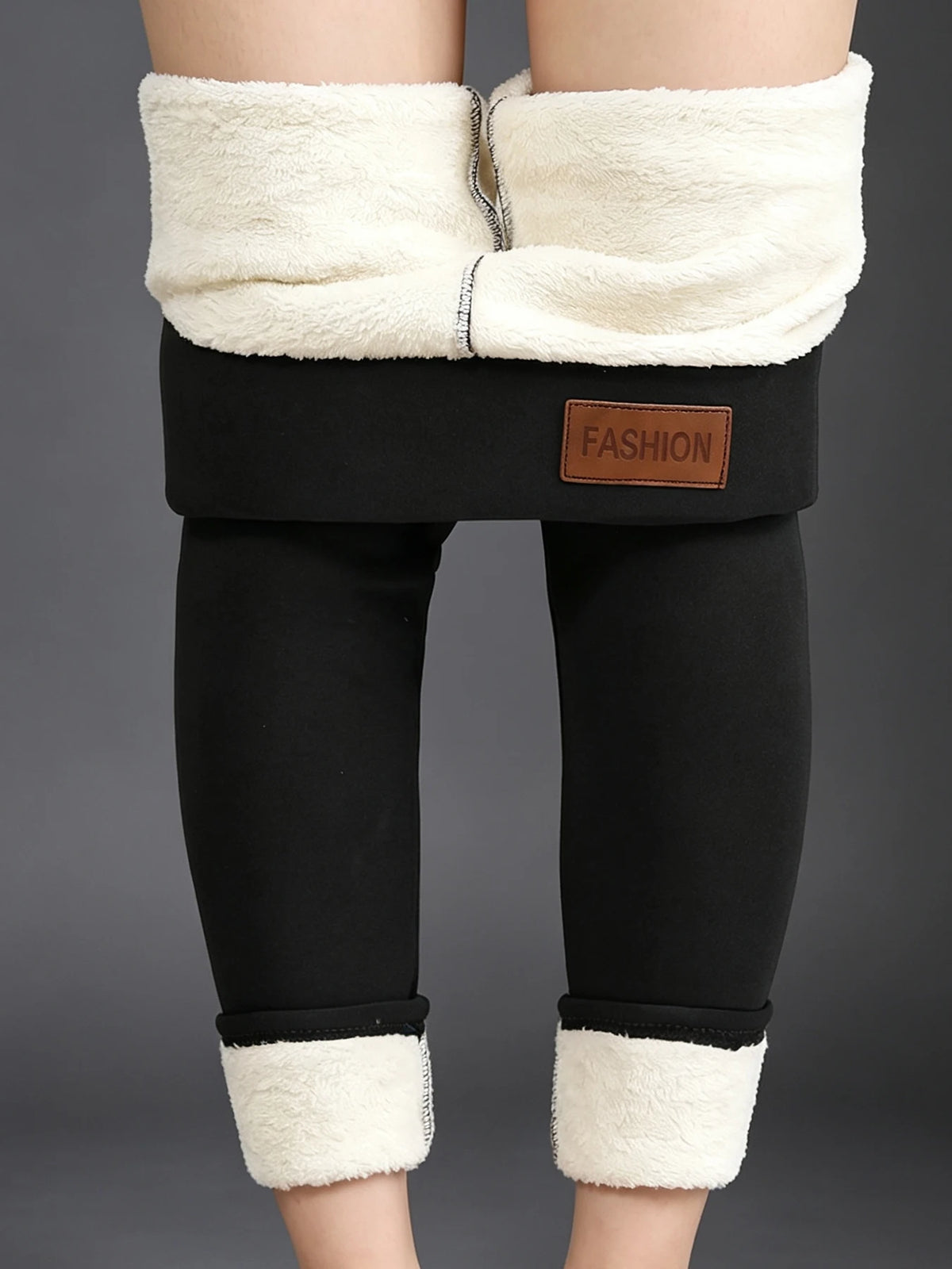 Winter Thicken Warm Leggings Women Lamb Cashmere Joggers High Waist Fleece Elastic Tights Warm Tights Pants Slim Velvet Legging