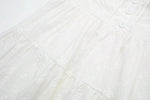 Foridol Button Bowknot Off Shoulder White Lace Mini Dress Summer Beach Embriodery Short Party Holiday Vestidos Smocked 2025