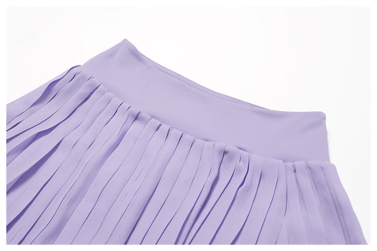 Sports Tennis Short Skirt Women's Summer Pleated Fake Two-piece Quick Drying Skort Fitness High Waist Pocket Yoga Running Skirts