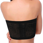 Women’s Strapless Seamless Tube Top Bra Anti-Slip Wireless Bandeau for Summer Outfit