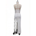 New Tassels Asymmetric Halter Crochet Knitted Tunic Beach Cover Up Cover-ups Beach Dress Beach Wear Beachwear Female Women V8257