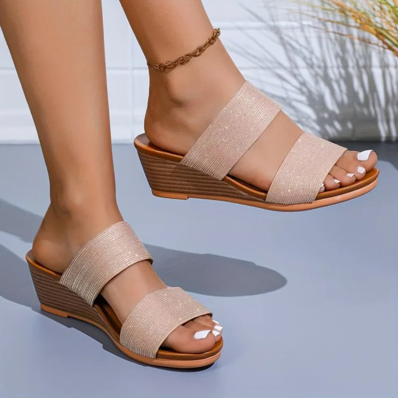 2026 Summer High Quality New Fashion Casual Platform WedgeHigh Quality New Fashion slippers women