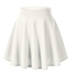 New Women Basic Skirts Summer Flared Casual Mini Skater Shorts Skirt Fashion School Pleated Fluffy Plus Size 5XL Red Short Skirt