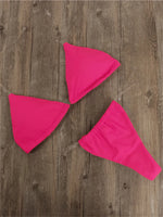 Micro Bikini Women Clear Strap Push Up Bra Neon Yellow Gold Transparent Swimsuit Women Triangle Bather Thong Swimwear Biquini